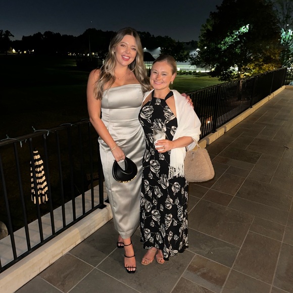 Midi - worn once, same as pink dress attached but diff color & pattern, size s - Picture 3 of 3